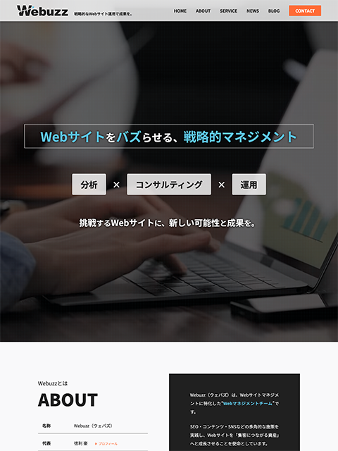 Wbuzz（ウェバズ）の制作事例